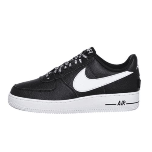 Nike Air Force Low Negras White Logo
