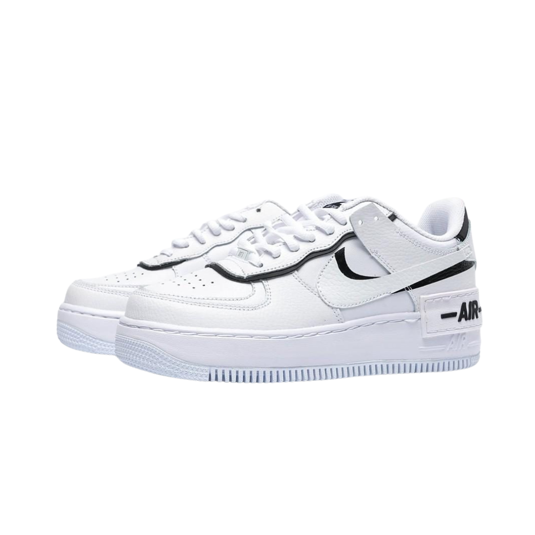 Nike Air Force 1 Shadow Black and White – Double Layer Edition - Imagen 2