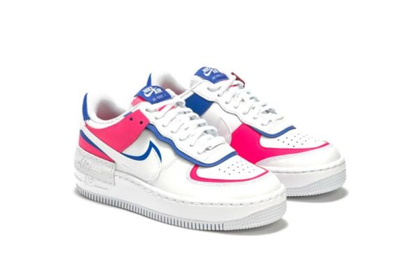 Nike Air Force 1 Shadow White Pink Blue - Imagen 2