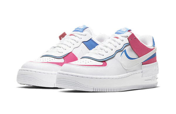Nike Air Force 1 Shadow White Pink Blue - Imagen 3