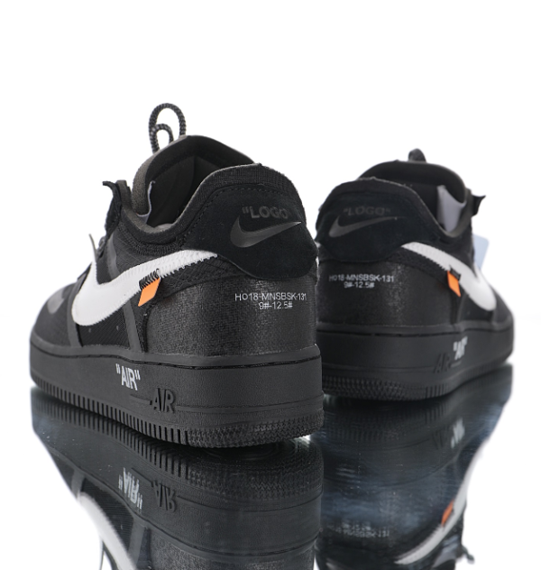 Off White x Nike Air Force 1 Logo “White”2.0 Negras - Imagen 5