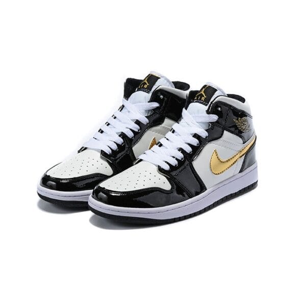 Nike Air Jordan 1 Negras y Doradas - Imagen 4