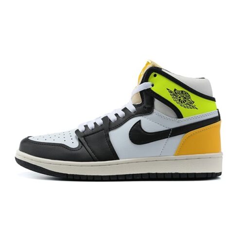 Nike Air Jordan 1 Negras y Amarillo reflectante