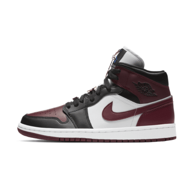 Nike Air Jordan 1 Mid SE - Black Dark Beetroot
