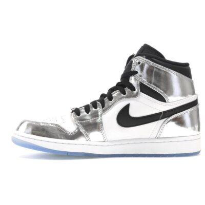 Nike Air Jordan 1 Blancas y Plateadas