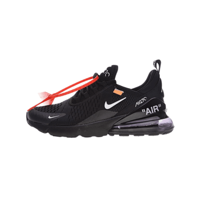 Nike Air Max 270 negras estilo Off-White con unidad Air visible