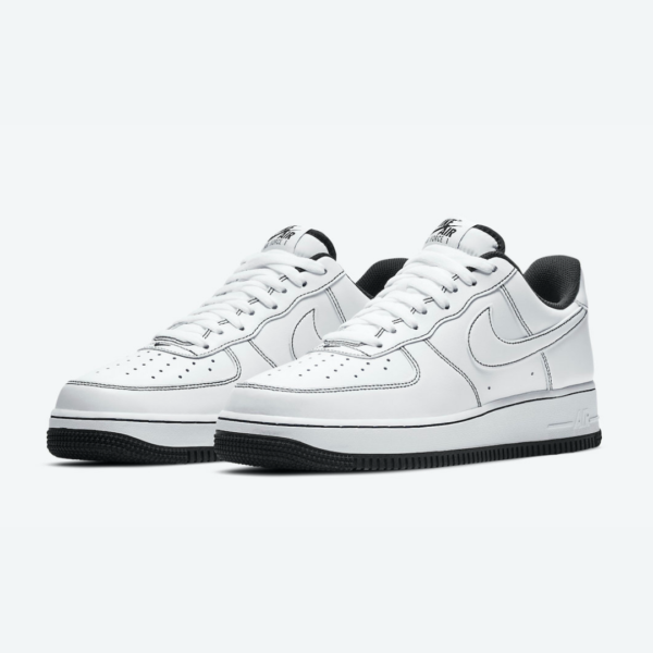 Nike Air Force 1 Contrast Stitch Game Royal Black - Imagen 2