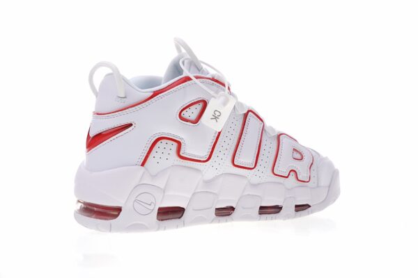 Nike Air More Uptempo Blanco y Rojo - Imagen 2