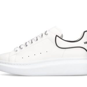 Alexander McQueen Oversized Sneaker Blanco con detalle Negro