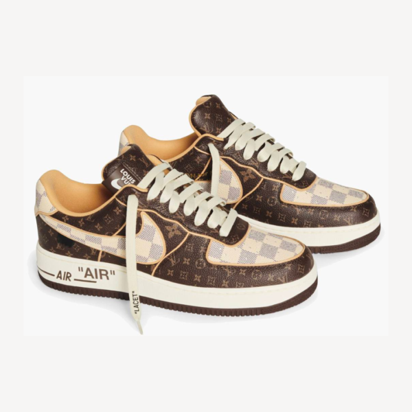 Nike Air Force x LV "Virgin Abloh" Marrones - Imagen 2