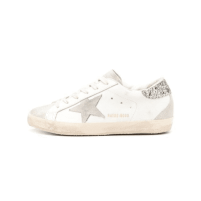 Golden Goose super star talón plateado