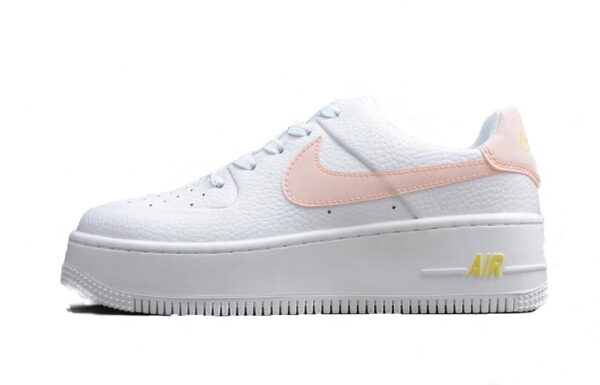 Nike Air Force Sage Blancas con detalle rosa