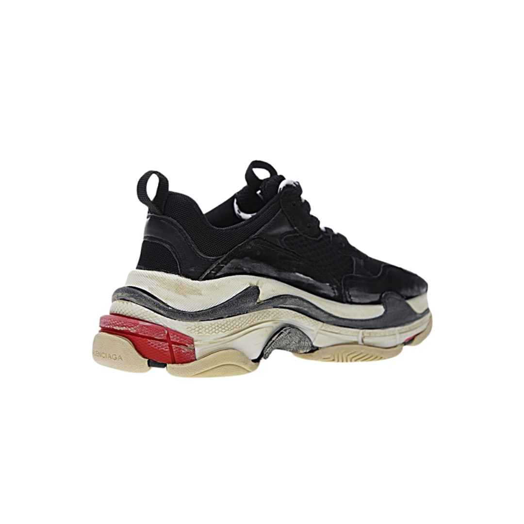 Balenciaga Triple S 490 Black Red Beige Sole - Imagen 2