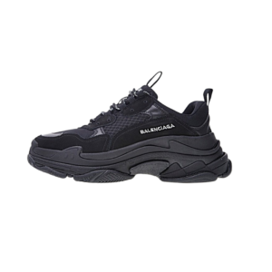 Balenciaga Triple S 490 Total Black completamente negras con suela chunky