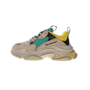 Balenciaga Triple S 490 multicolor verde amarillo beige negro con suela chunky