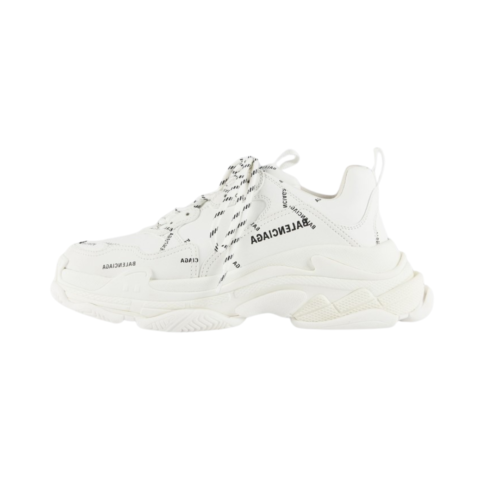 Balenciaga Triple S blancas con logo BALENCIAGA bordado lateral