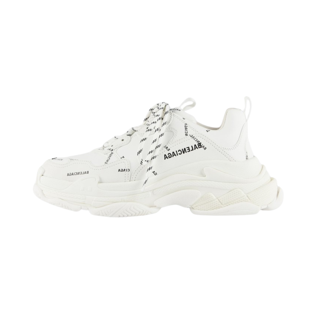 Balenciaga Triple S blancas con logo BALENCIAGA bordado lateral