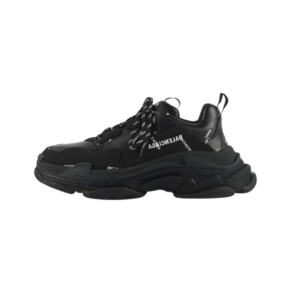 Balenciaga Triple S negras con logo BALENCIAGA bordado lateral