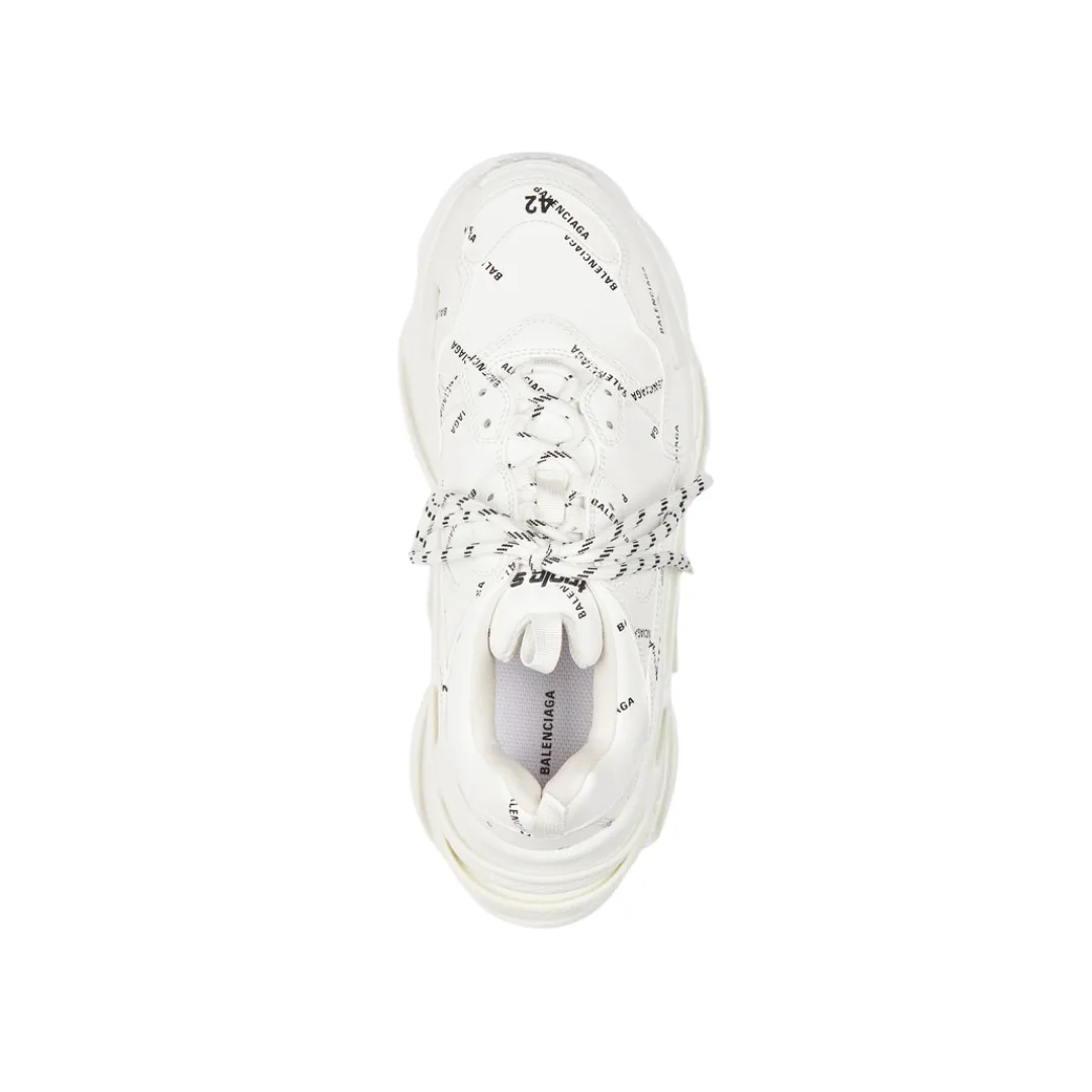 Balenciaga Triple S Blancas con logo “BALENCIAGA” - Imagen 2