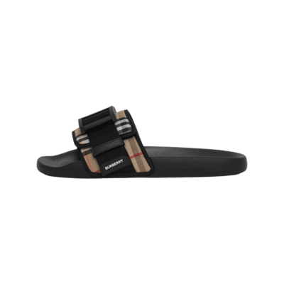 Sandals Burberry Vintage Check Canvas Slide 'Beige'
