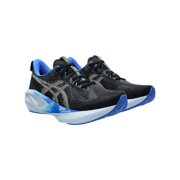ASICS Novablast 5 Black/White/Blue - Imagen 3