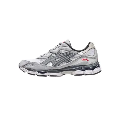 Zapatillas Asics GEL-NYC blancas con detalles gris acero y suela técnica GEL