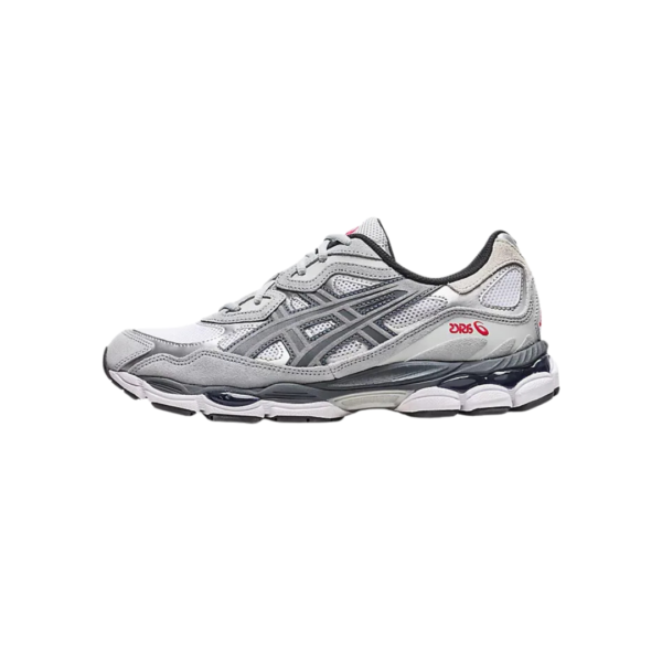 Zapatillas Asics GEL-NYC blancas con detalles gris acero y suela técnica GEL