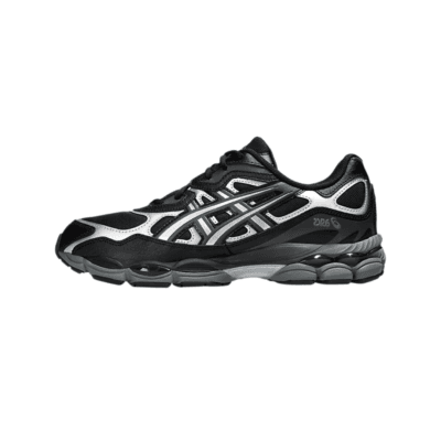 Zapatillas Asics GEL-NYC negras con gris grafito y detalles reflectantes, tecnología GEL