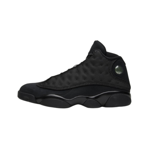 Air Jordan 13 Retro Black Cat negras con holograma lateral