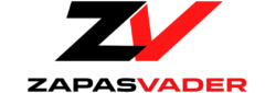 Logo oficial de ZapasVader con iniciales ZV en rojo y negro, marca streetwear especializada en sneakers y zapatillas exclusivas.