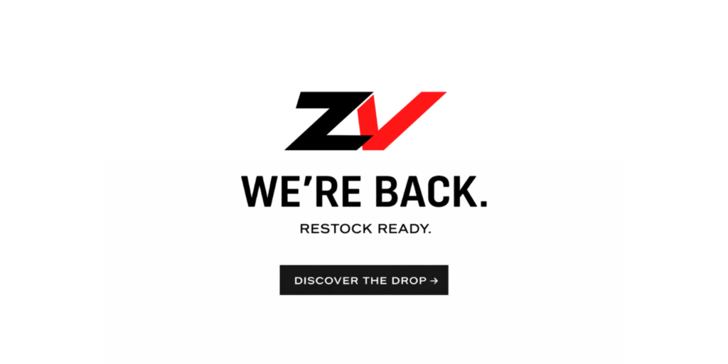 ZapasVader restock 2026 – We're Back. Sneakers exclusivas streetwear disponibles online.