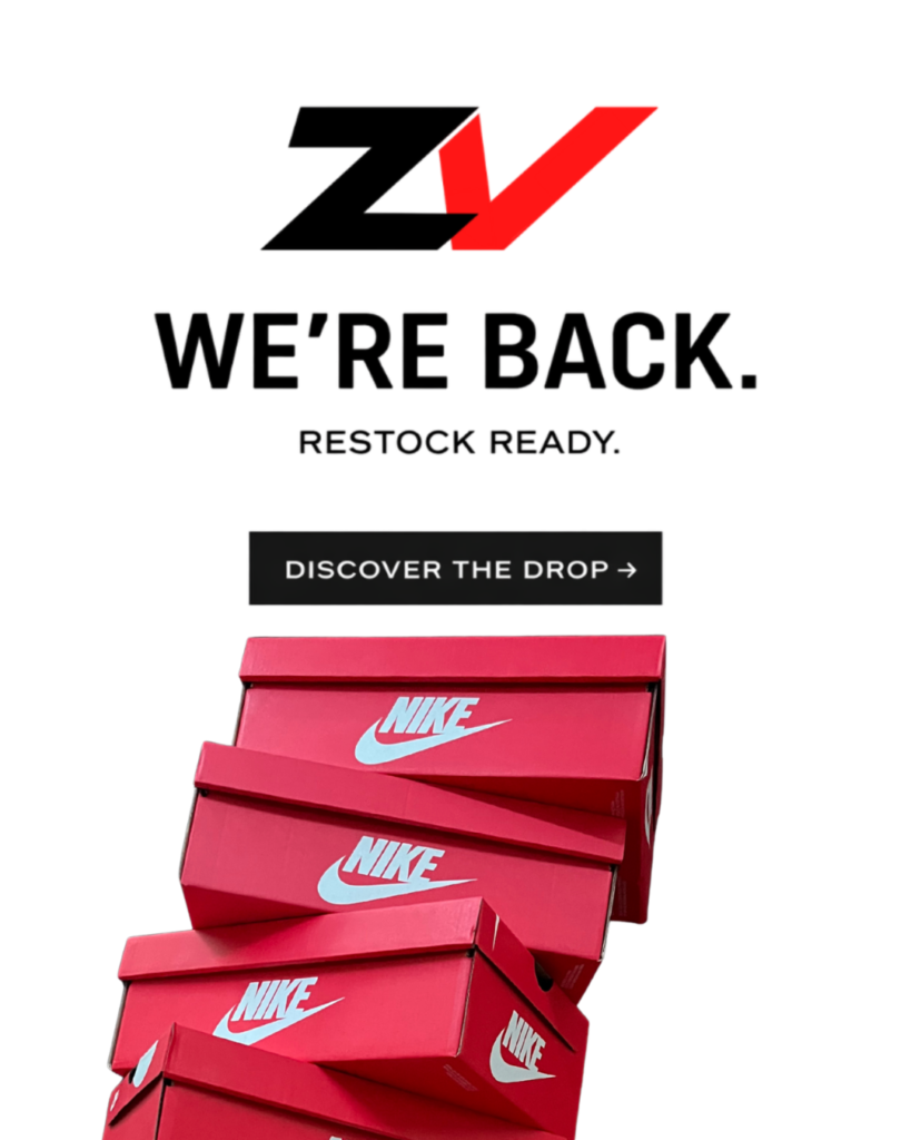 ZapasVader restock sneakers exclusivas banner móvil tienda online streetwear.