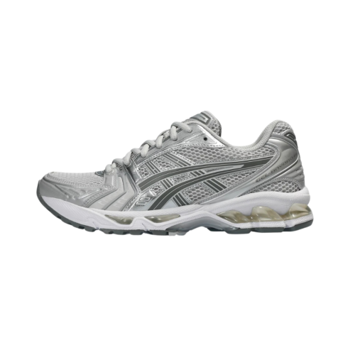 ASICS GEL Kayano 14 retro running sneakers cloud grey clay gray
