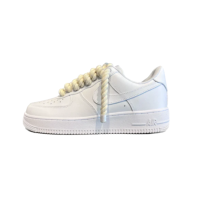 Nike Air Force 1 Low Corde White con cordones tipo cuerda